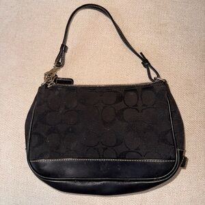 Coach Black Signature Shoulder Bag